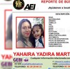 Ficha de búsqueda mujer desaparecida y su hija en El Carmen.