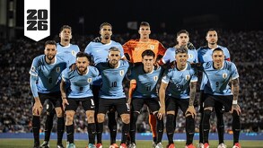Jugadores de la Selección de Uruguay.