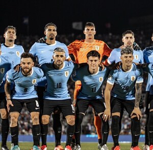 Jugadores de la Selección de Uruguay.