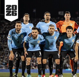 Jugadores de la Selección de Uruguay.