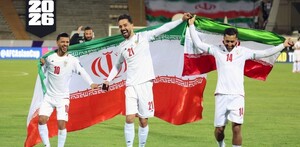 Jugadores de la Selección de Irán celebrando el pase al Mundial 2026.