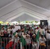 Alrededor de 6 mil personas provenientes de distintos municipios de Querétaro se congregaron este domingo en la capital del estado.