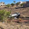 Una aparatosa volcadura registrada este domingo en una comunidad al sureste del municipio de Guanajuato capital dejó como saldo una persona fallecida.