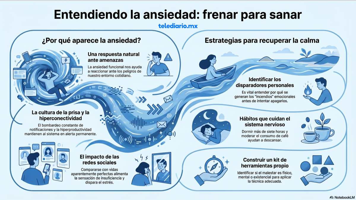 Infografía que explica qué es la ansiedad