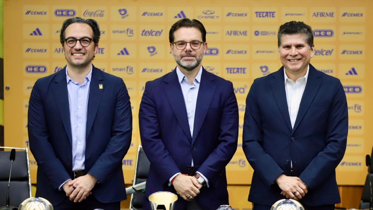 Mauricio Culebreo, Mauricio Dohener y Carlos Emilio en la conferencia de prensa.