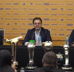 Mauricio Culebreo, Mauricio Dohener y Carlos Emilio en la conferencia de prensa.