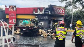 En el lugar se desplegaron de inmediato elementos de Bomberos-Nuevo León