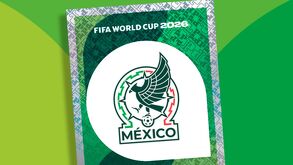 Cromo del escudo de México perteneciente al Álbum del Mundial 2026.