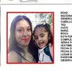 Ficha de búsqueda mujer desaparecida y su hija en El Carmen.
