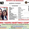 Ficha de búsqueda mujer desaparecida y su hija en El Carmen.