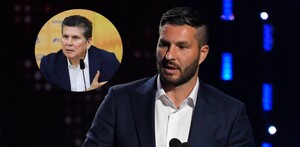André-Pierre Gignac en la ceremonia del Balón de Oro de la Liga MX.