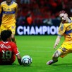Marcelo Flores durante su lesión de ligamento en la Final.