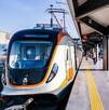 El tren ligero de la Línea 4 en una de las estaciones que conecta distintos municipios de Guadalajara