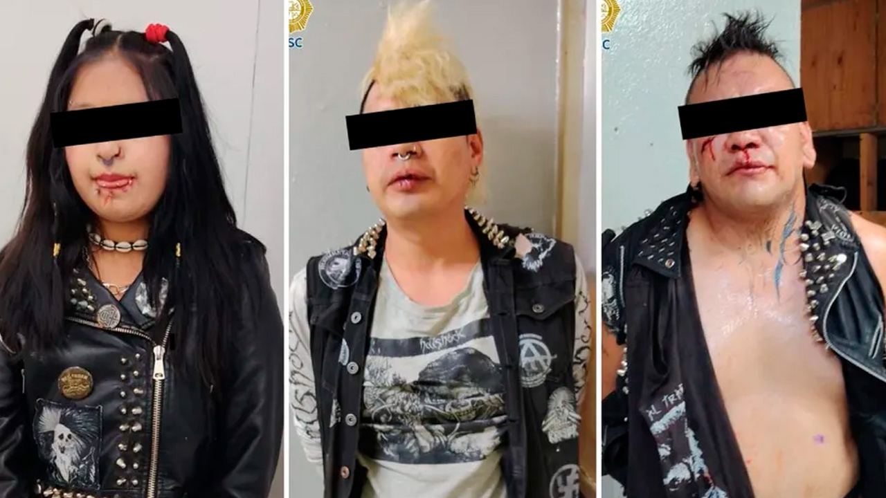 Tres jóvenes fueron detenidos tras presuntamente agredir a policías y civiles en la estación Buenavista de la Línea B del Metro.