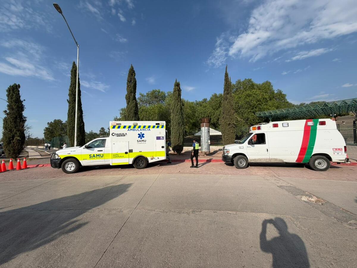 La emergencia movilizó a paramédicos y autoridades en Saltillo; el hecho obligó a cancelar actividades programadas.