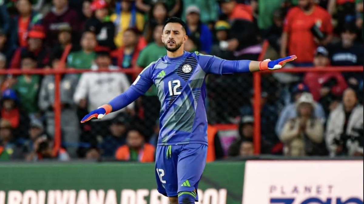 Camilo Vargas jugando con la Selección de Colombia