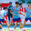 selección de Japón entrenando en la Facultad de Medicina UANL