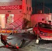 Auto chocado en avenida Alfonso Reyes en Monterrey.