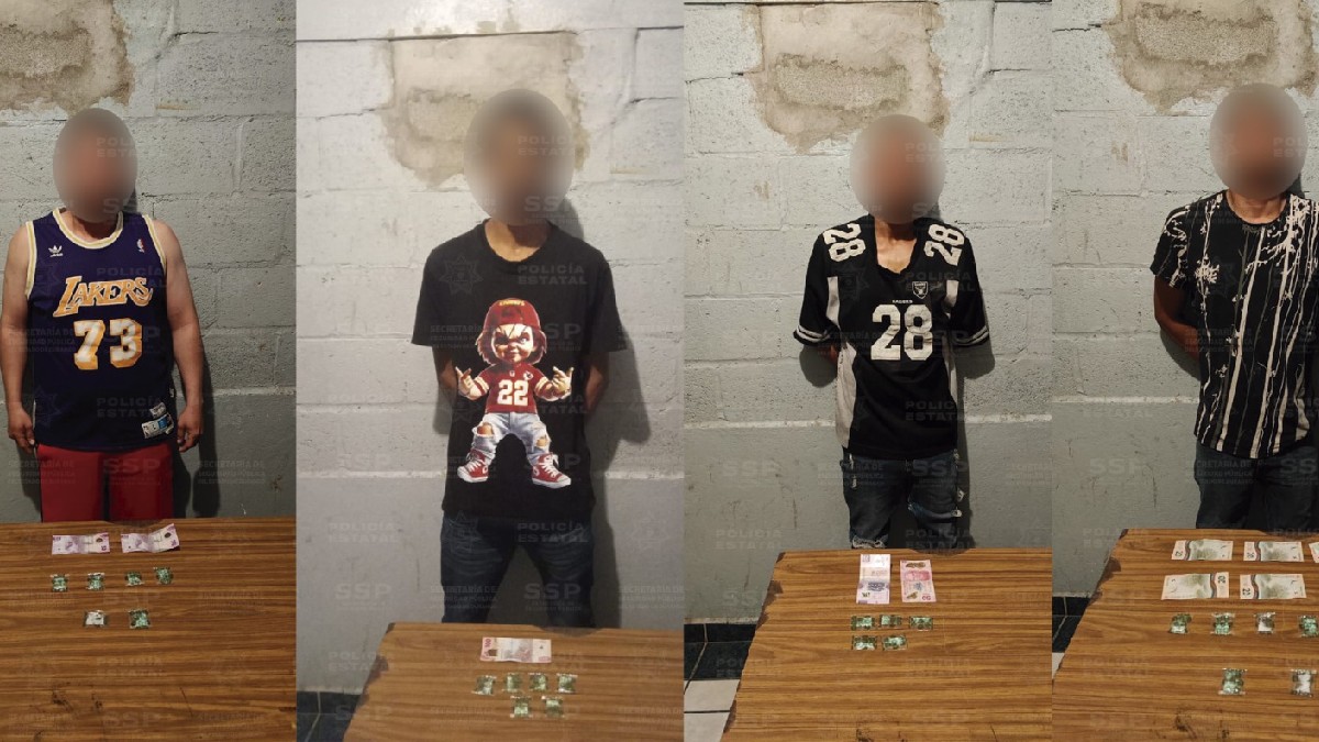 Detenidos con envoltorios de droga
