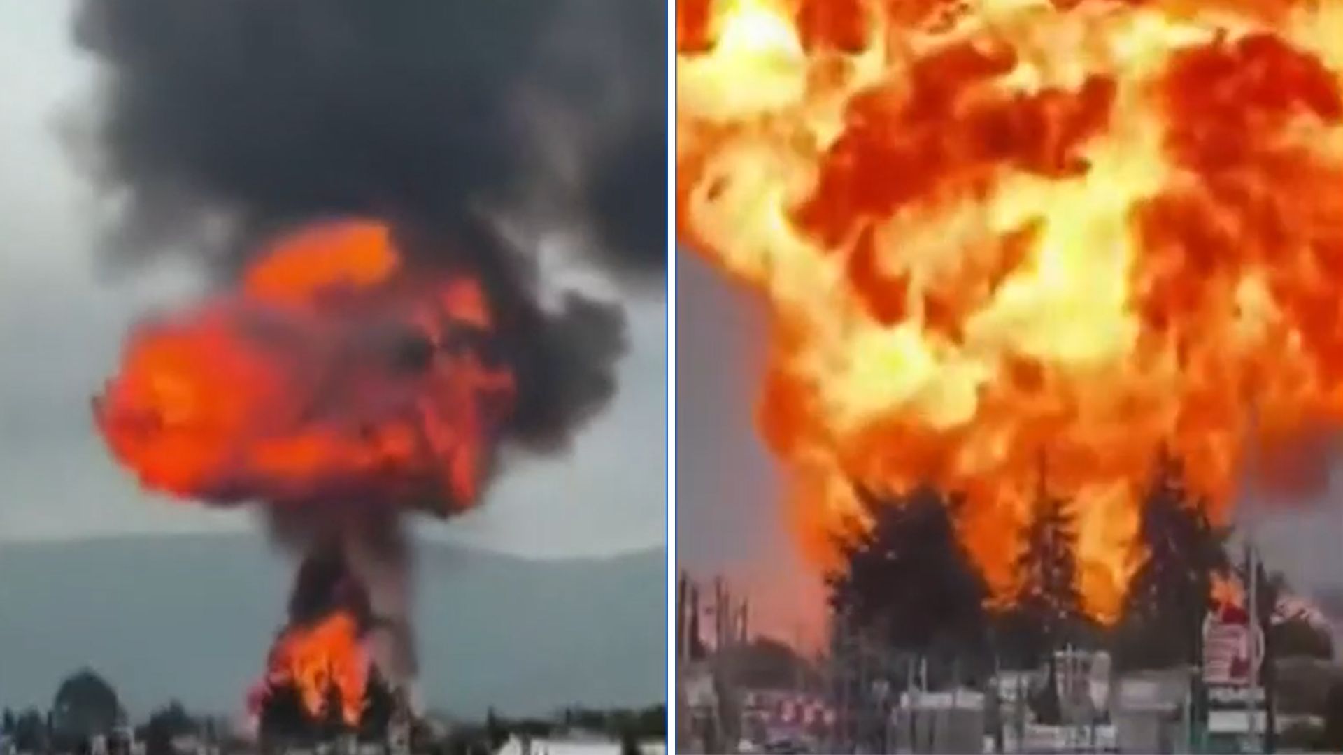Más de 2 mil personas fueron desalojadas en Tepeaca, Puebla, tras el estallido de pipas con gas licuado en un predio de trasiego ilegal de combustible.