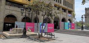 Vallas en el centro de Guadalajara