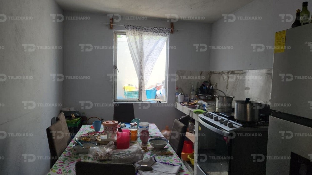 Fachada de una vivienda ubicada cerca de la zona de las explosiones de huachugas en Tepeaca, Puebla.