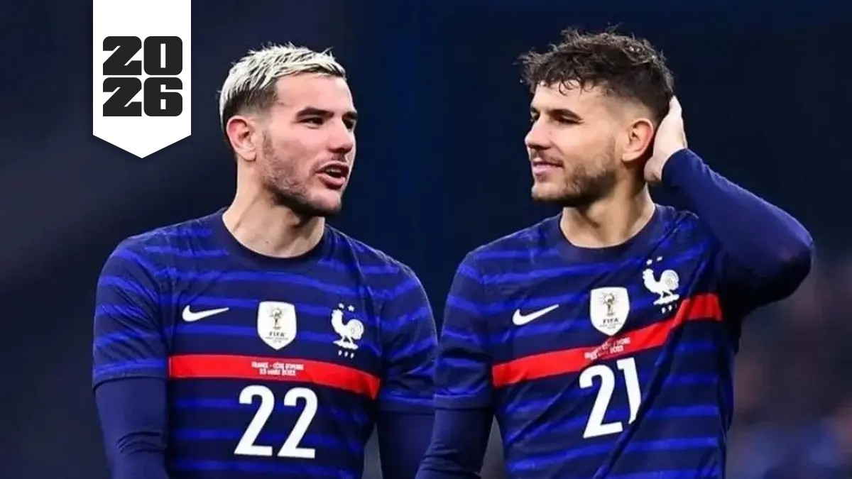 Lucas Hernández y Theo Hernández con la Selección de Francia.