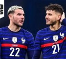 Lucas Hernández y Theo Hernández con la Selección de Francia.
