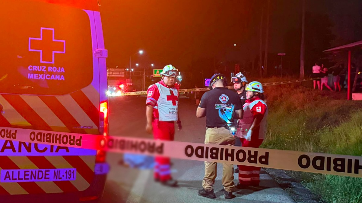 Un hombre perdió la vida tras ser atropellado en la Carretera Nacional, en el municipio de Montemorelos.