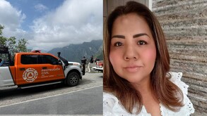 Accidente donde murió mujer en Montemorelos.