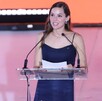 Mariana Rodríguez hablando.