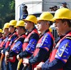 Elementos de la Armada de México alistan vehículos y embarcaciones tras la activación del Plan Marina preventivo en el puerto de Manzanillo