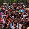 Asistentes de la Marcha Orgullo 2026 en la Glorieta Niños Héroes