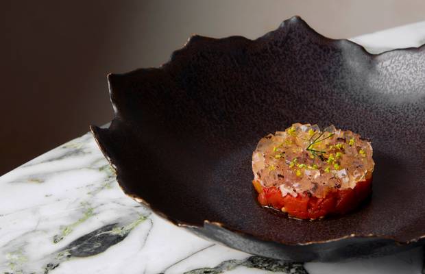 Fotografía de un platillo del restaurante Quintonil