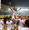 Jugadores de la Selección de Túnez celebrando el pase al Mundial 2026.