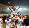 Jugadores de la Selección de Túnez celebrando el pase al Mundial 2026.