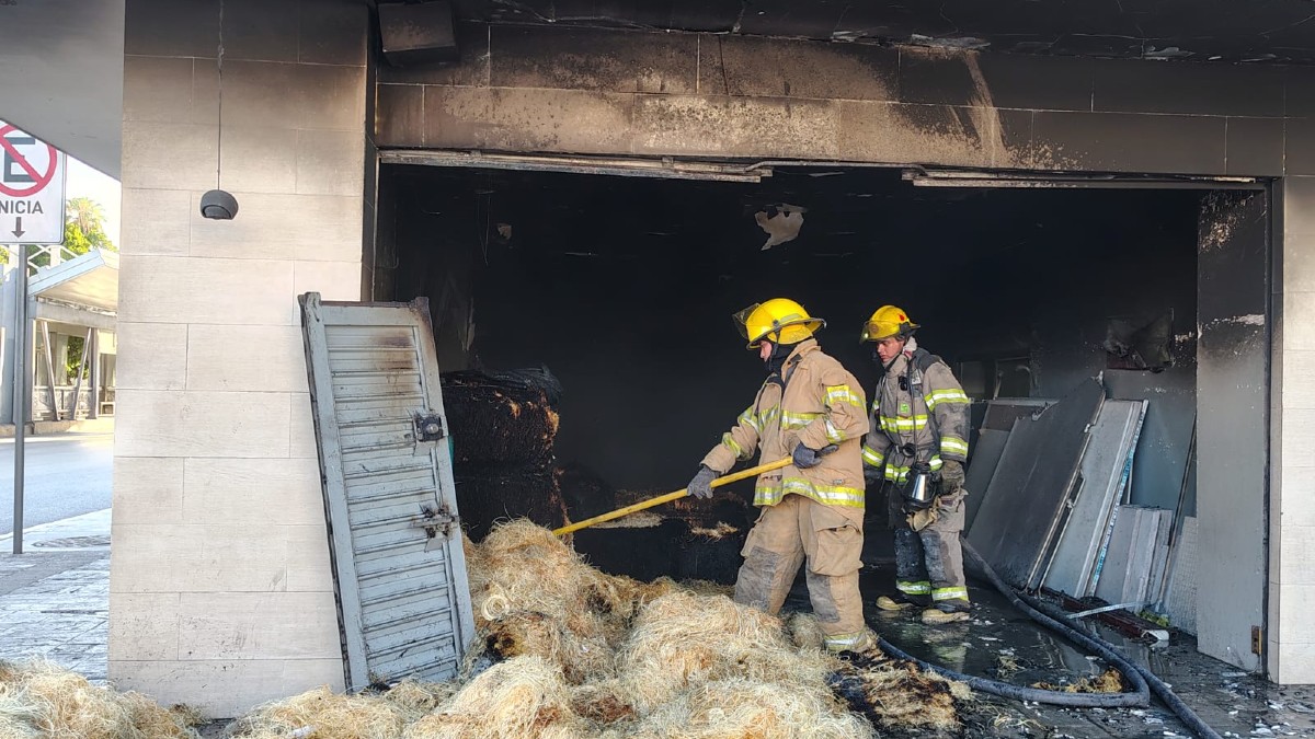 Bodega incendiada