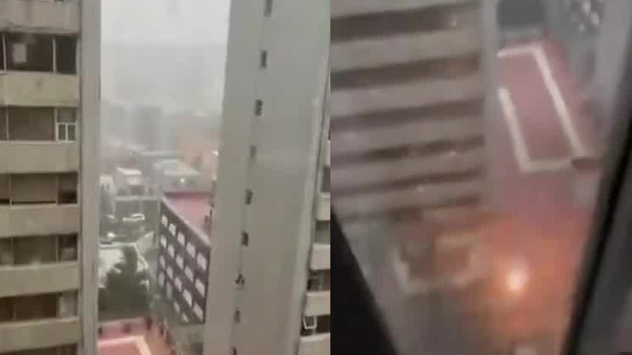 Un video grabado en la colonia Del Valle, en la alcaldía Benito Juárez, mostró un fuerte destello en un poste eléctrico.