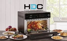 Horno con más de 18 funciones para programar y cocinar tus alimentos.