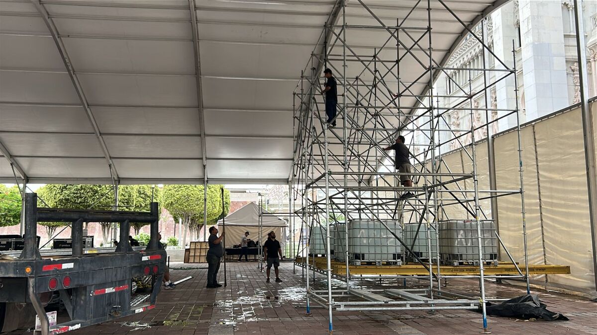En el Templo Expiatorio de León han levantado una estructura de gran tamaño para la transmisión gratuita del Mundial 2026. Esto es lo que necesitas saber.