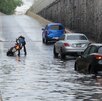 Inundación en retorno de Periférico y Mariano Otero