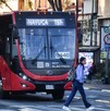 Metrobús circulando sobre la CdMx