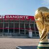 Estadio Banorte con la copa del mundo 2026
