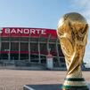 Estadio Banorte con la copa del mundo 2026