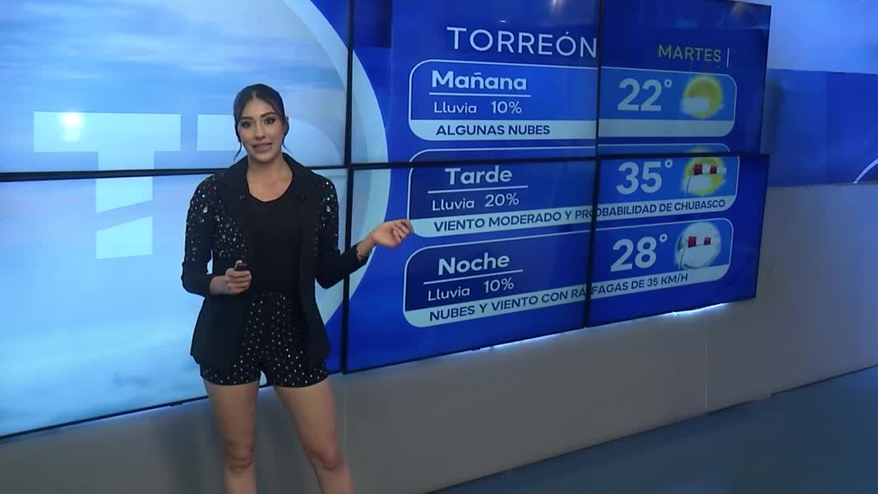 Fanny Ramírez nos da el pronóstico del tiempo en Laguna para este martes 09 de junio 2026.