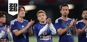 Jugadores de la Selección de Japón durante el último entrenamiento en Monterrey.