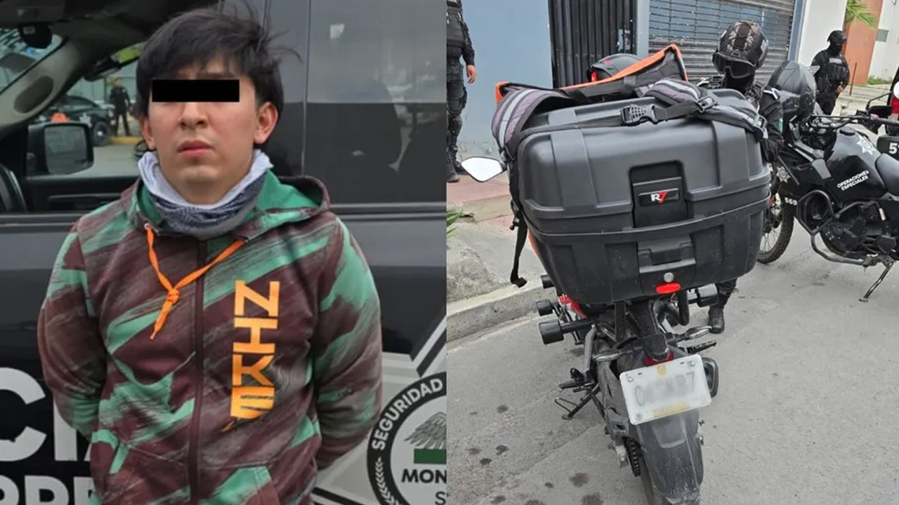 José Luis C., conocido en redes como “Cruz Bikers”, fue detenido en Monterrey por su presunta participación en robos.