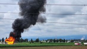 Fuga de gas Texmelucan por toma clandestina. Pemex trabaja en el sellado.