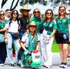 Aficionados en Fan Fest en Monterrey.