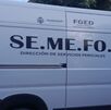 Camioneta de la Semefo